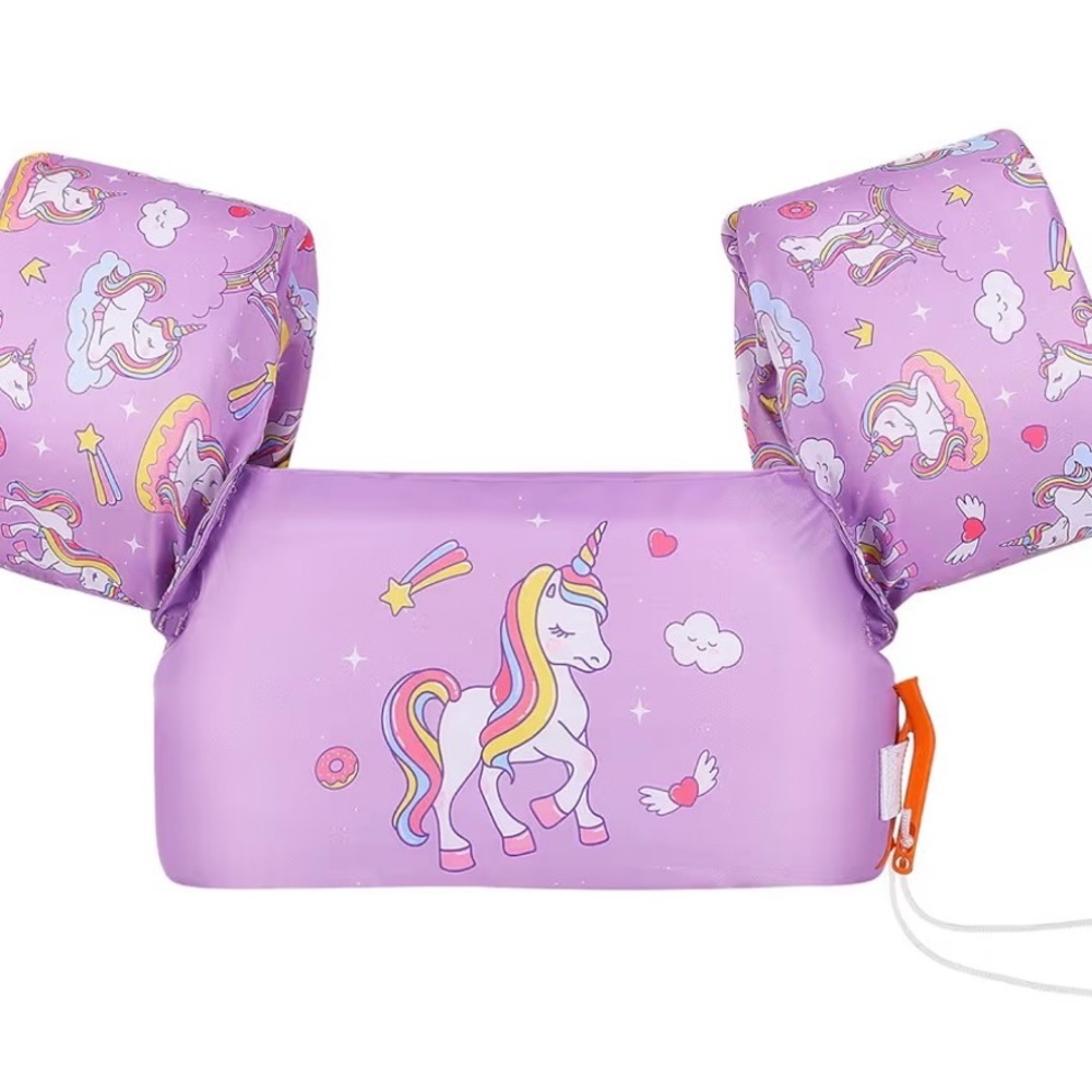 Kids Unicorn Floatation Swim Vest - Purple